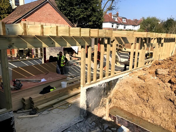 Timber frame of a new build home project